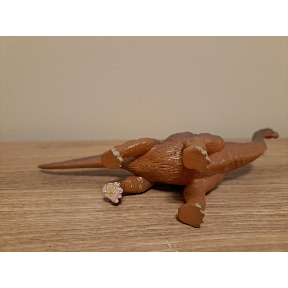 Vintage Brachiosaurus Brown Long Neck Dinosaur Toy Figure - Picture 4 of 6
